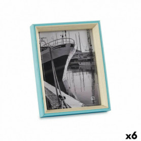 Cadre photo Verre Bleu Blanc Bois MDF (3 x 22 x 17 cm) (6 Unités) 42,99 €