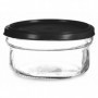 Panier-repas rond avec couvercle Noir Transparent Plastique verre (415 ml) (24 U 83,99 €