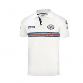 Polo à manches courtes homme Sparco Martini Racing Blanc (Taille XL) 86,99 €