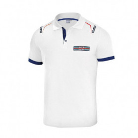 Polo à manches courtes homme Sparco Martini Racing Blanc (Taille M) 79,99 €
