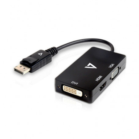 Adaptateur Mini DisplayPort vers VGA/DVI/HDMI V7 V7DP-VGADVIHDMI-1E  Noir 28,99 €