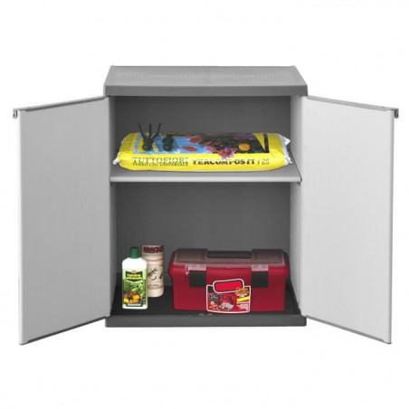 TOOD Armoire de rangement basse en résine 1 tablette 142,99 €