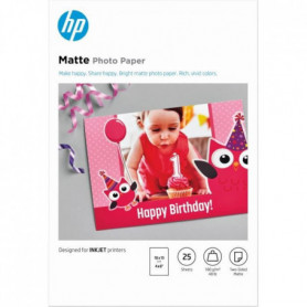 Papier photo mat HP. 180 g/m2. 10 x 15 cm. 25 feuilles (7HF70A) 20,99 €