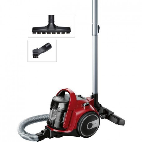 BOSCH BGC05AAA2 Cleann'n aspirateur sans sac rouge - 78 dB - 28 kWh/an - (h)epa 169,99 €