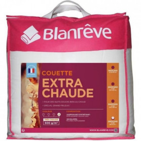 BLANREVE Couette extra chaude en microfibre - 240 x 260 cm - Blanc 158,99 €