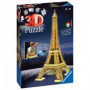 Puzzle 3D Tour Eiffel illuminée - Ravensburger - Monument 216 pieces - sans coll 53,99 €