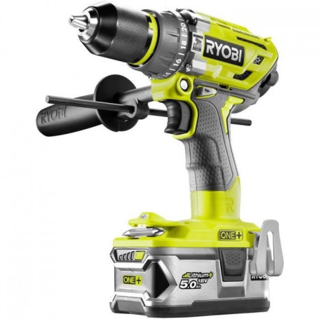 Perceuse-visseuse a percussion RYOBI Brushless OnePlus - 1 batterie 5.0 Ah - 1 b 299,99 €