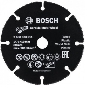 Disque a tronçonner D 76 mm CARBIDE Multi Wheel - BOSCH - 2608623011 21,99 €