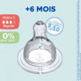 Lot de 4 tétines rondes DODIE Initiation - Débit 3 19,99 €