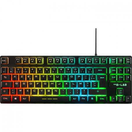 Clavier Gaming - AZERTY - THE G-LAB - Keyz CAESIUM-TKL - Sans Pavé Numérique - R 38,99 €