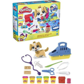 Play-Doh - Coffret - Le cabinet vétérinaire avec chien. mallette. 10 outils et 5