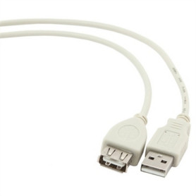 Câble Rallonge à USB GEMBIRD CC-USB2-AMAF-75CM/30 Blanc