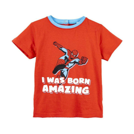 T shirt à manches courtes Spiderman Rouge 20,99 €