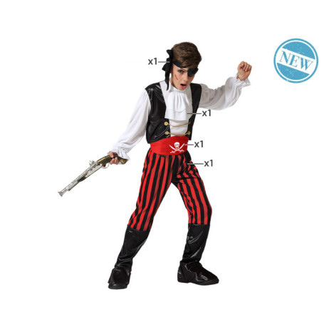 Déguisement pour Enfants Pirate 7-9 Ans Multicouleur 68,99 €