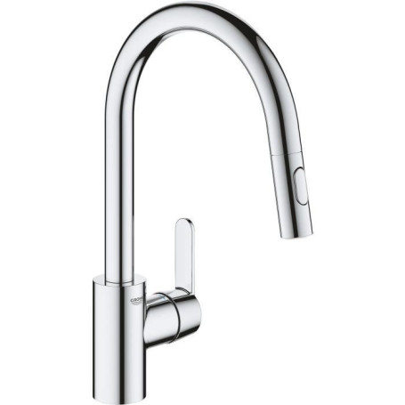 GROHE Robinet de cuisine évier Get. robinet avec douchette extractible. bec en f 199,99 €