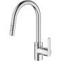 GROHE Robinet de cuisine évier Get. robinet avec douchette extractible. bec en f 199,99 €