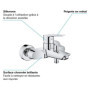 GROHE Mitigeur monocommande Bain /Douche Start. robinet avec inverseur. mousseur 99,99 €