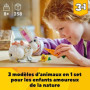 LEGO Creator 3-en-1 31133 Le Lapin Blanc. avec des Figurines Animaux Poissons. P 30,99 €