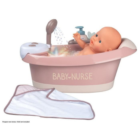 SMOBY - Baby Nurse Baignoire balneo pour poupon jusqu'a 42 cm (non inclus) - Jet 71,99 €