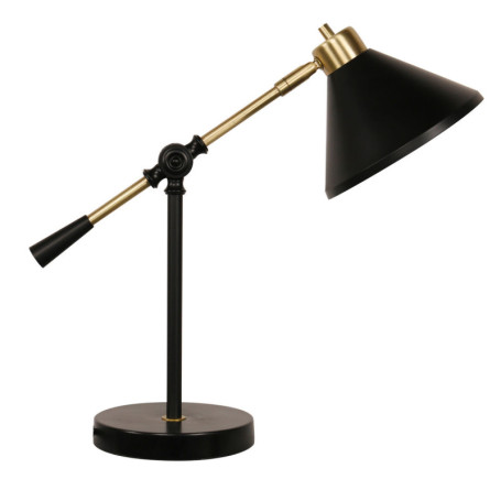 Lampe de bureau DKD Home Decor Noir Doré Métal (17,7 x 38 x 40,6 cm) 103,99 €