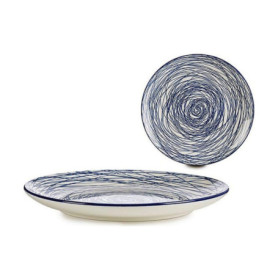Assiette plate Rayures Porcelaine Bleu Blanc (24 x 2,8 x 24 cm) 17,99 €