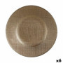 Assiette plate Doré verre 6 Unités (21 x 2 x 21 cm) 43,99 €