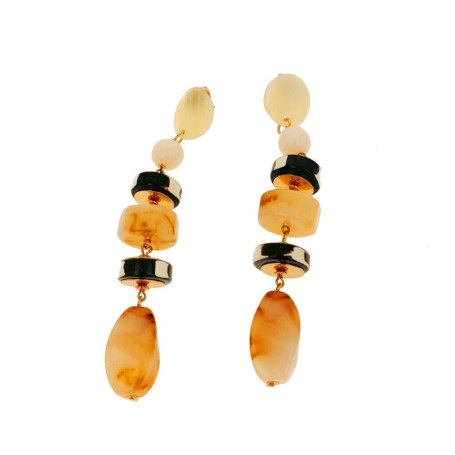 Boucles d´oreilles Femme Lola Casademunt Noir Beige Résine Laiton 36,99 €