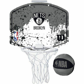 Panier de Basket Wilson Brooklyn Nets Mini Gris