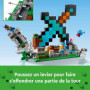 LEGO Minecraft 21244 L'Avant-Poste de l'Épée. Jouet. et Figurines Creeper. Squel 58,99 €