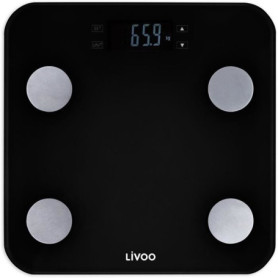 LIVOO DOM427N Pese-personne impédancemetre - 13 mémoires utilisateurs - 180 kg -