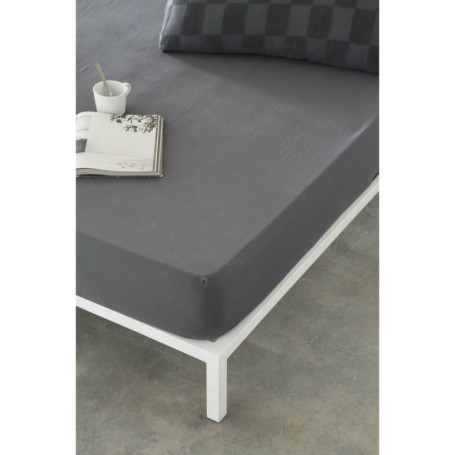 Drap housse Naturals ELBA Gris foncé 180 x 200 cm (Lit king size) 48,99 €