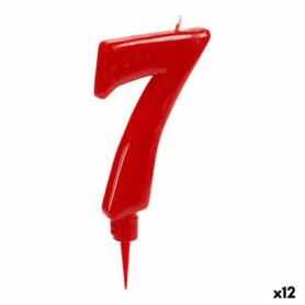 Bougie Rouge Anniversaire Numéro 7 (12 Unités) 35,99 €