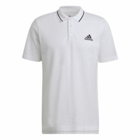 Polo à manches courtes homme Adidas Aeroready Essentials Piqué Small Logo Blanc