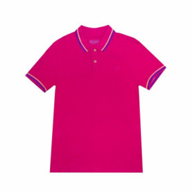 Polo à manches courtes homme Lotto Reed Fuchsia