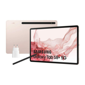 Tablette Samsung Galaxy Tab S8+ Rose 128 GB 8 GB RAM 5G 12,4" 1 159,99 €