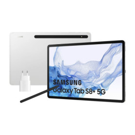 Tablette Samsung Galaxy Tab S8+ Argenté 128 GB 8 GB RAM 5G 12,4" 1 159,99 €