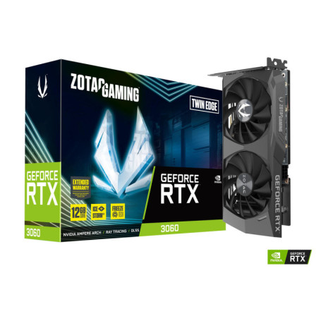 Carte Graphique Zotac GAMING GeForce RTX 3060 Twin Edge 12 GB GDDR6 439,99 €