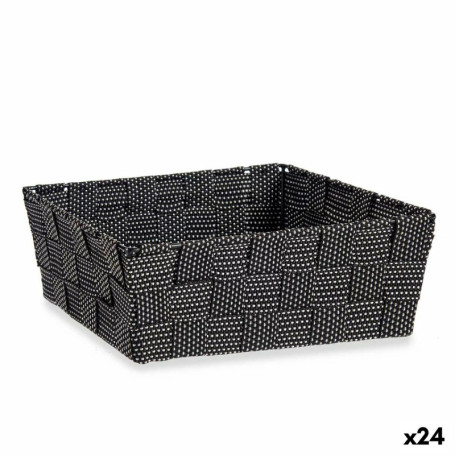 Panier Tressée Noir Tissu 2,4 L (20 x 8 x 24 cm) (24 Unités) 98,99 €