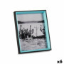 Cadre photo Verre Noir Bleu Bois MDF (6 Unités) (3 x 27 x 22 cm) 59,99 €