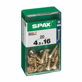 Boîte à vis SPAX 4081020450161 Vis à bois Tête plate (4,5 x 16 mm) 14,99 €