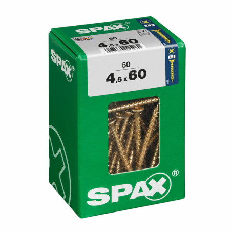 Boîte à vis SPAX Vis à bois Tête plate (4,5 x 60 mm) 18,99 €