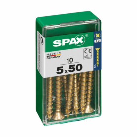 Boîte à vis SPAX 4081020500501 Vis à bois Tête plate (5 x 50 mm) (5,0 x 13,99 €