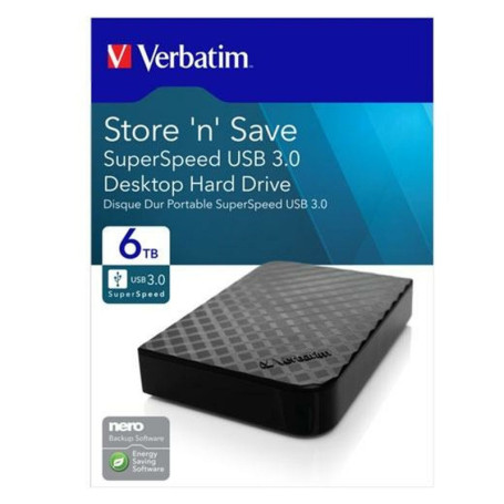 Disque dur Verbatim Store 'n' Save 6 TB 189,99 €