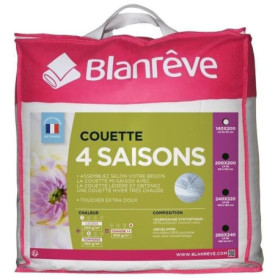 BLANREVE Couette 4 saisons - 140 x 200 cm - Blanc 113,99 €
