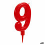 Bougie Rouge Anniversaire Numéro 9 (12 Unités) 27,99 €