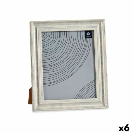 Cadre photo Verre Argenté Bois Marron Plastique (26 x 2 x 31 cm) (6 Unit 64,99 €