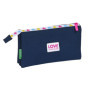 Trousse Fourre-Tout Triple Benetton Love Blue marine (22 x 12 x 3 cm) 29,99 €