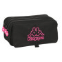 Trousse Fourre-Tout Triple Kappa Black and pink Noir (21,5 x 10 x 8 cm) 31,99 €