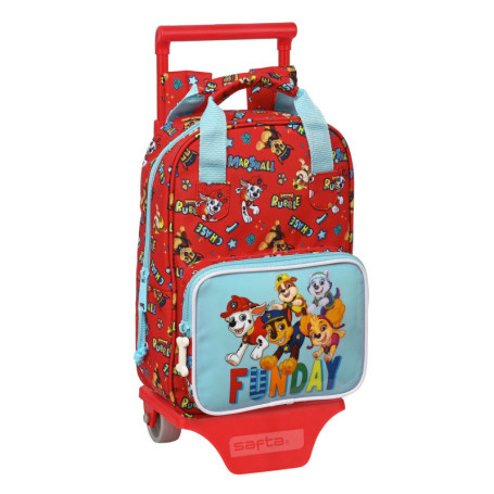 Cartable à roulettes The Paw Patrol Funday Rouge Bleu clair (20 x 28 x 8 45,99 €