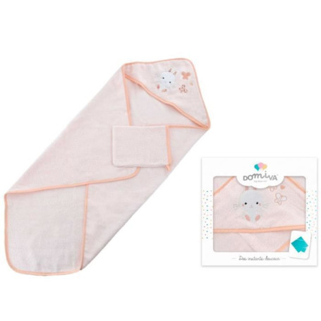 DOMIVA Coffret sortie de bain Lapinou - Eponge 100% Coton - Avec gant - 39,99 €